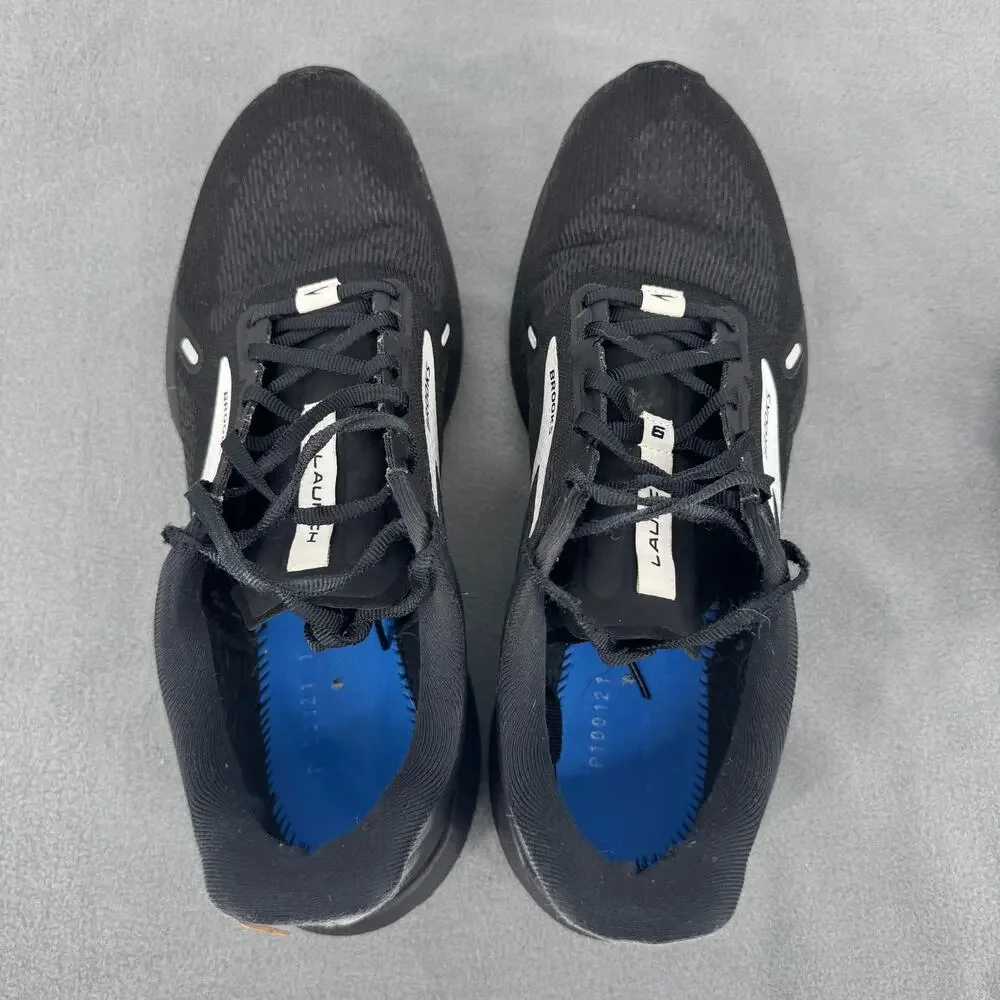 Brooks Launch 9 Shoes Mens Size 12 Black Speed Neutral Running Sneakers DNA Sole